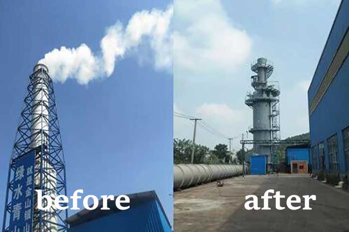 Desulfurization transformation project of Xinyang permanent magnetic rotary kiln